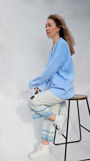 Long Cardigan, Light Blue