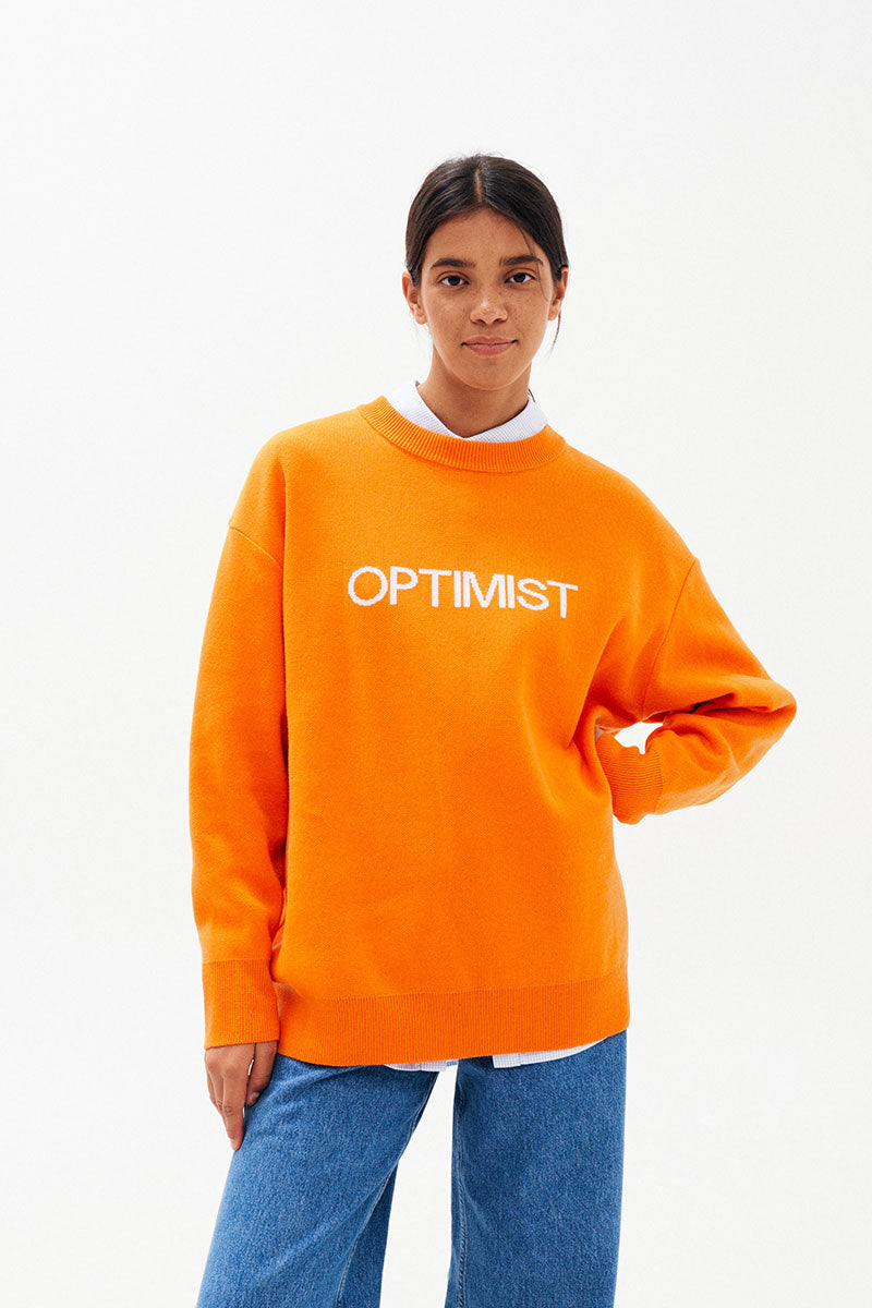 Sweter OPTIMIST, Pomaranczowy